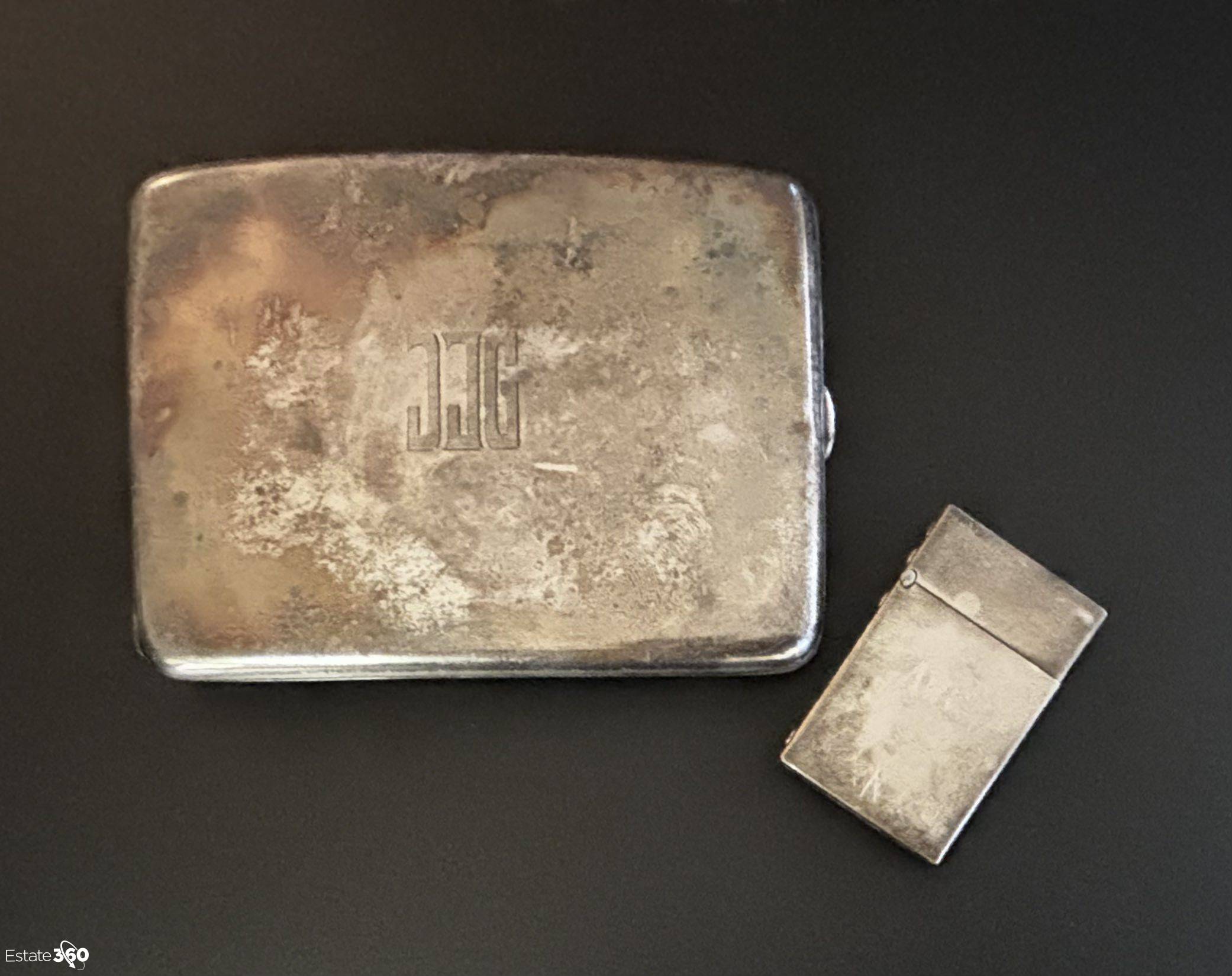 tiffany cigarette case Vintage Sterling Silver Cigarette Case & Tiffany & Co. Lighter Auction