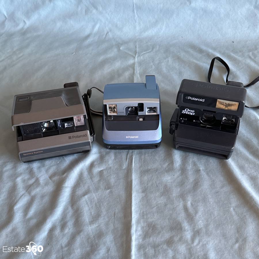 Vintage popular Polaroid lot of three cameras