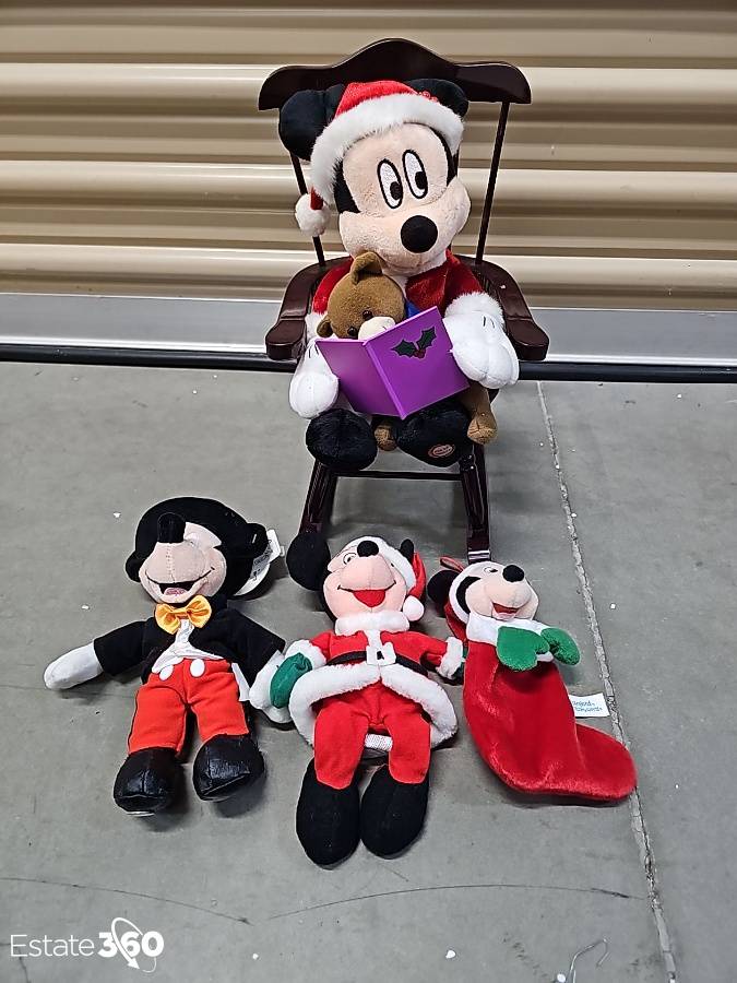 Assorted Collectibles Disney Mickey Mouse Rocking Chair T'was Night  Before Christmas Animated Gemmy