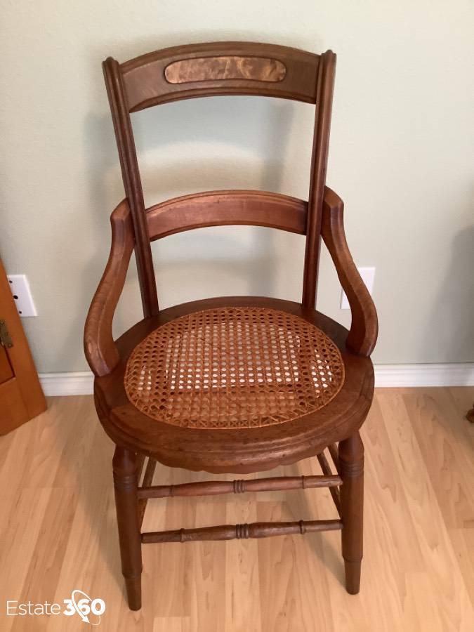 Antique cane best sale seat chairs