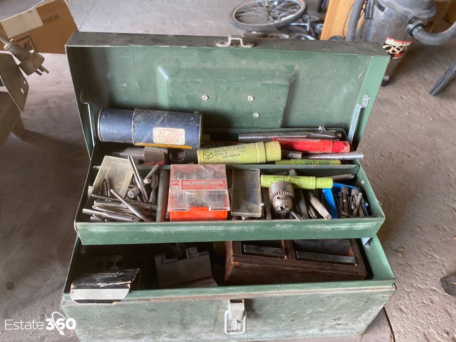 Antique Oak Machinist Tool Box - Bid On Estates Auction Services