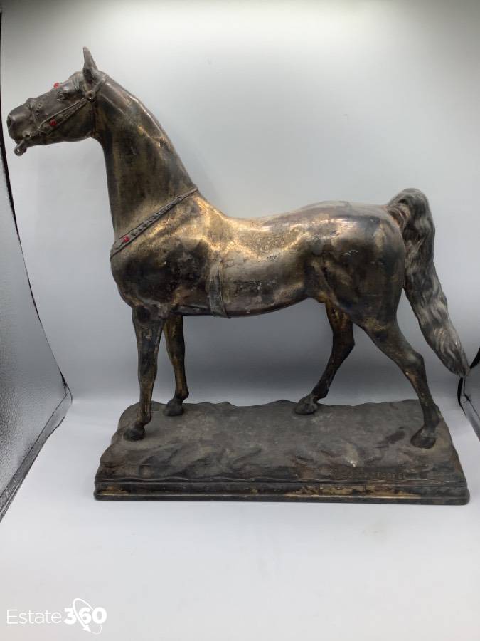Rare 1950s Roy Rogers Estes Tarter Horse Statue Auction
