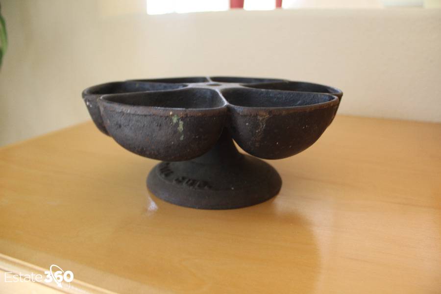 Vintage cast good iron nail cup