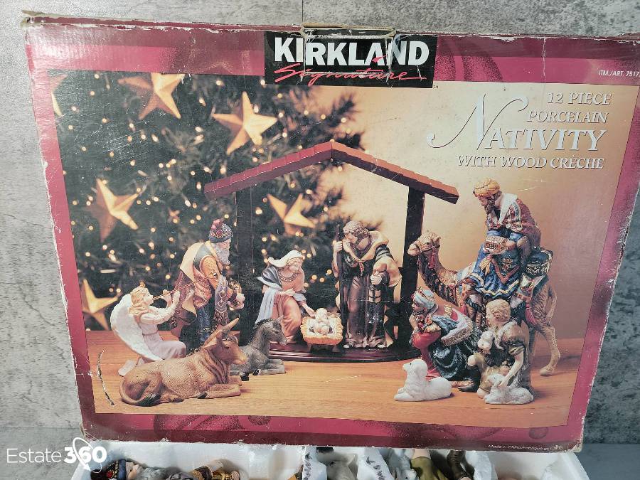 Kirkland Signature 12 Pc. Porcelain Nativity Set IOB Auction Kirkland Signature 12 Pc. Porcelain Nativity Set IOB Auction