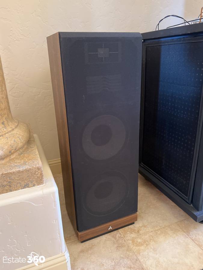 ◆大感謝祭!! Vintage Speaker 単品 m0s4474 Vintage Retro 1980s 80s Bookshelf 3-Way Speakers MITSUBISHI