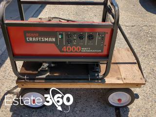 Sears Craftsman 4000 Watt Generator With Cart Auction Estate 360