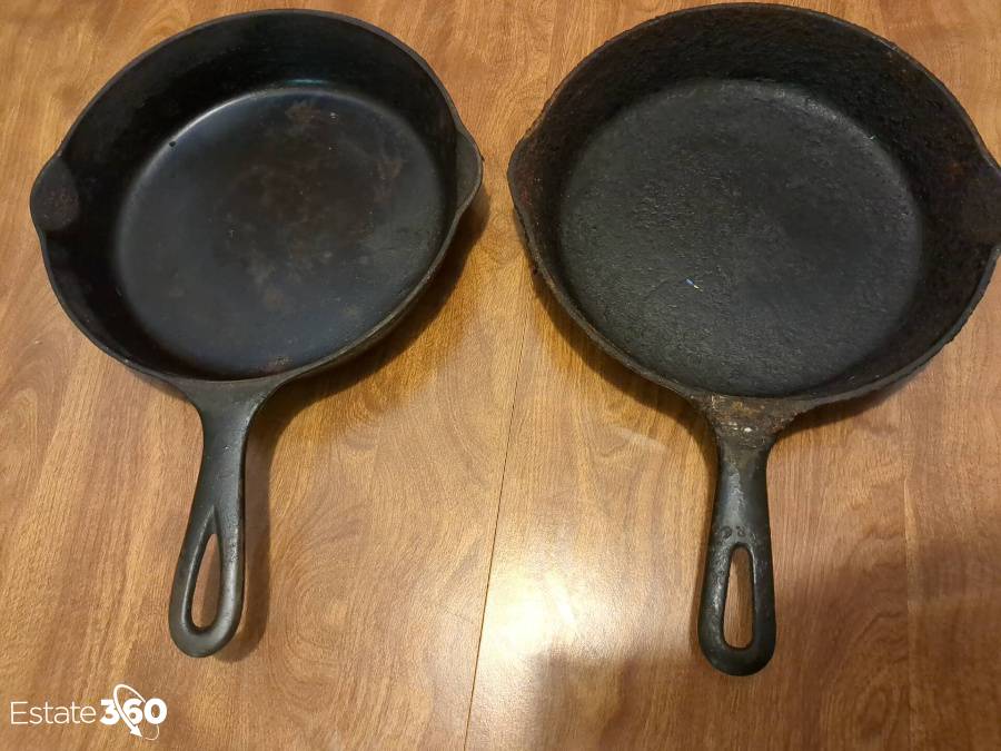 Sold at Auction: Cast iron Griswold USA round griddle pan