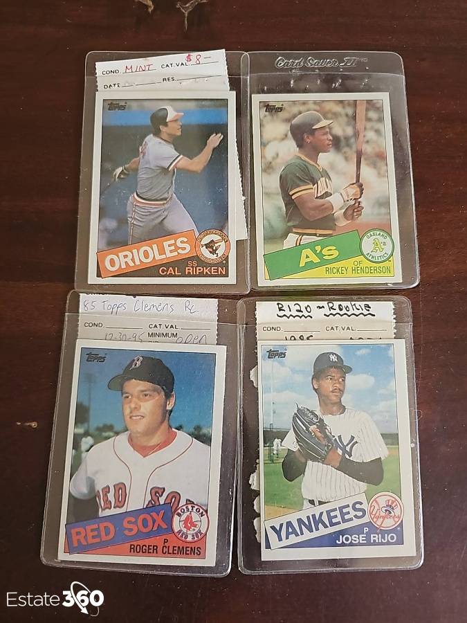 ROGER CLEMENS Baseball Cards 4 Lot A 